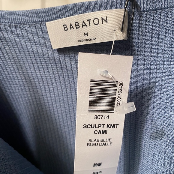 Lilac-blue ribbed Aritzia Sculpted Knit Cami tank, brand new - Picture 6 of 6